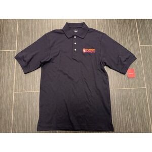 DUNKIN' DONUTS Coffee Employee Uniform Polo Shirt Sz S Lands End 100% Pima NWT!